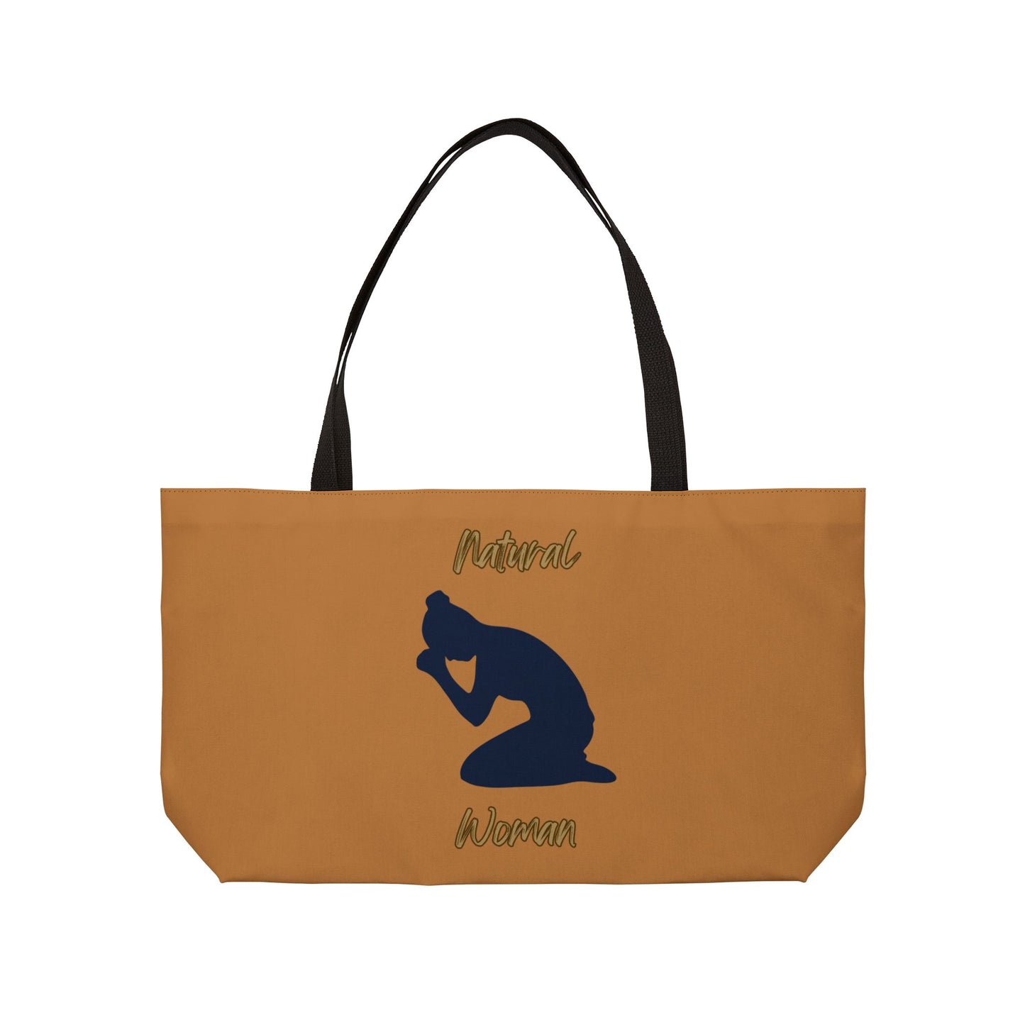 Natural Woman Pray (BL) Weekender Tote Bag LIGHT BROWN