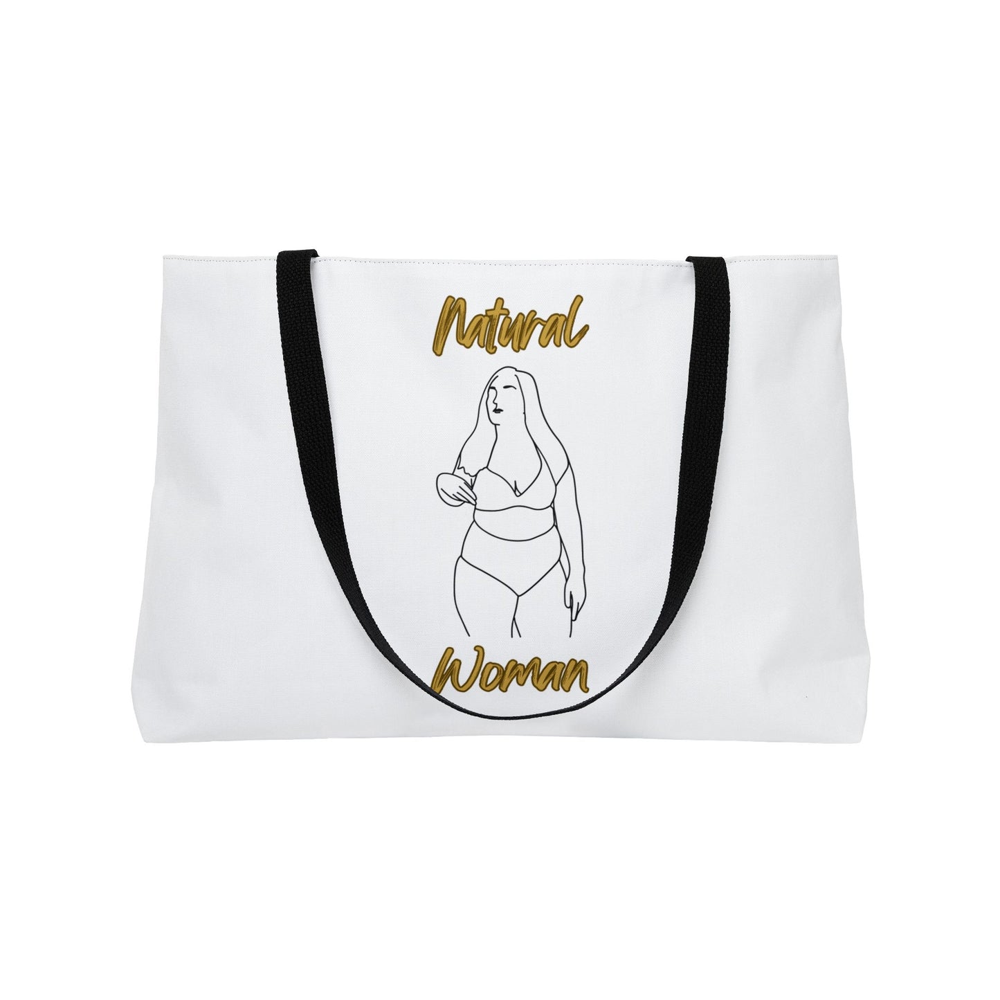Natural Woman Full Beauty (BL) Weekender Tote Bag WHITE