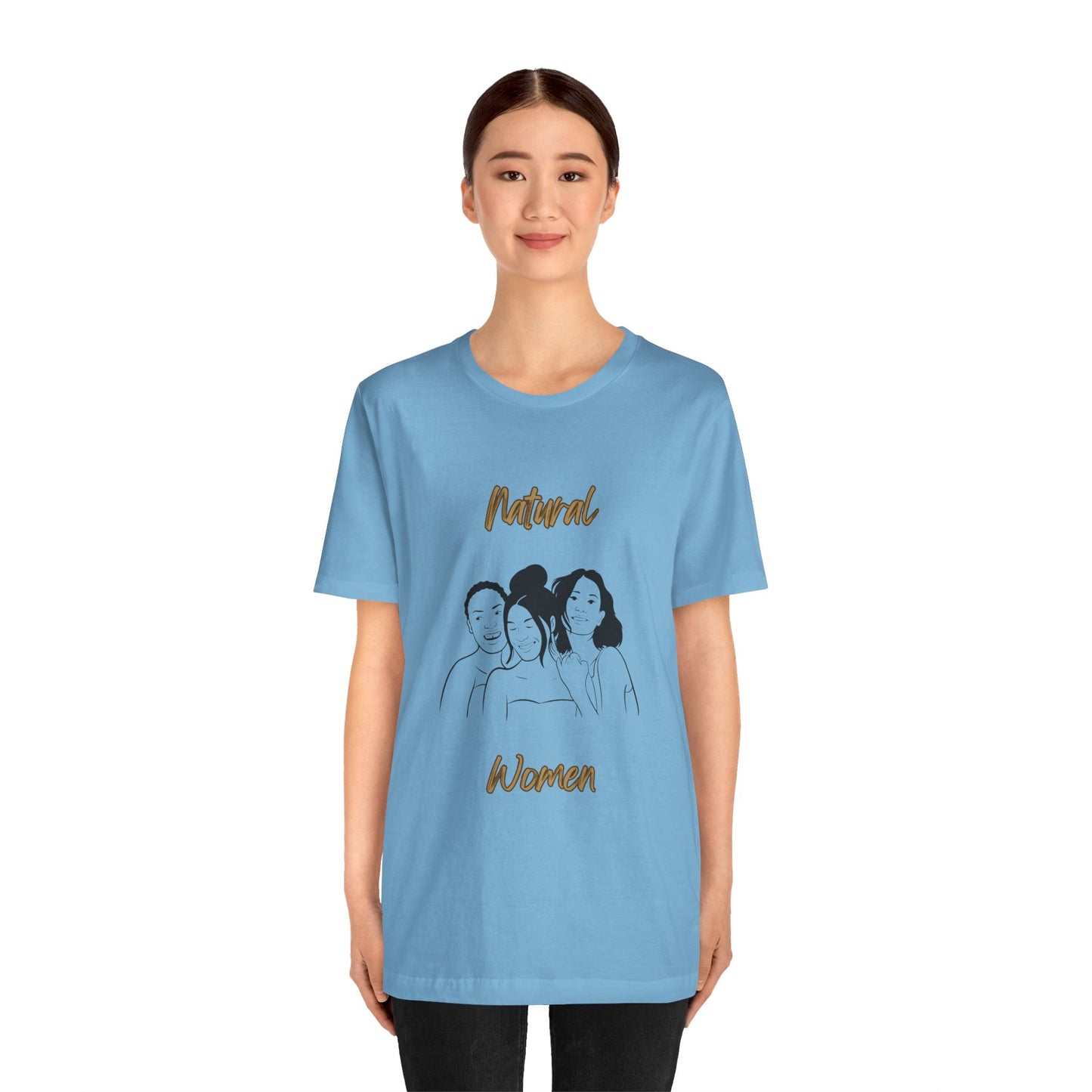 Natural Woman Laughing Friends (BL) Short Sleeve T-Shirt