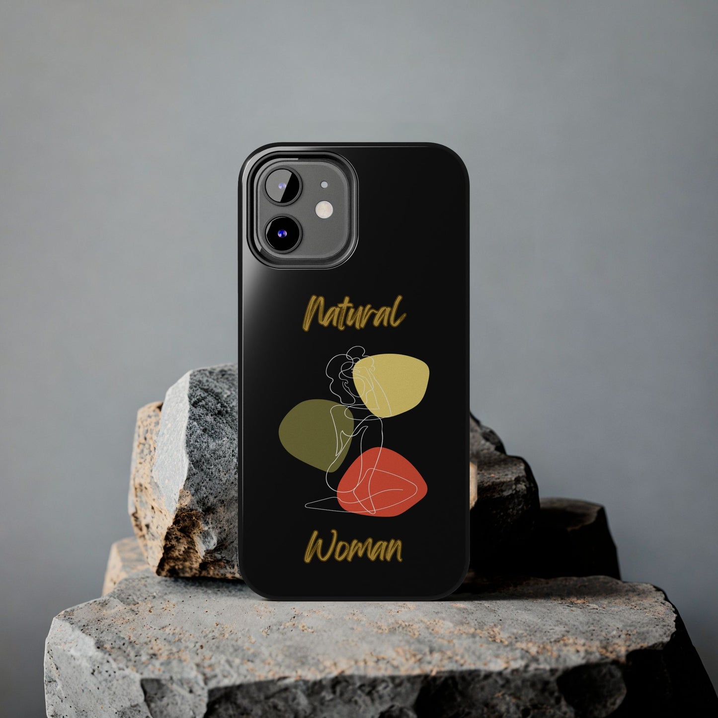 Natural Woman Colorful Pose (WL)Tough Phone Cases BLACK