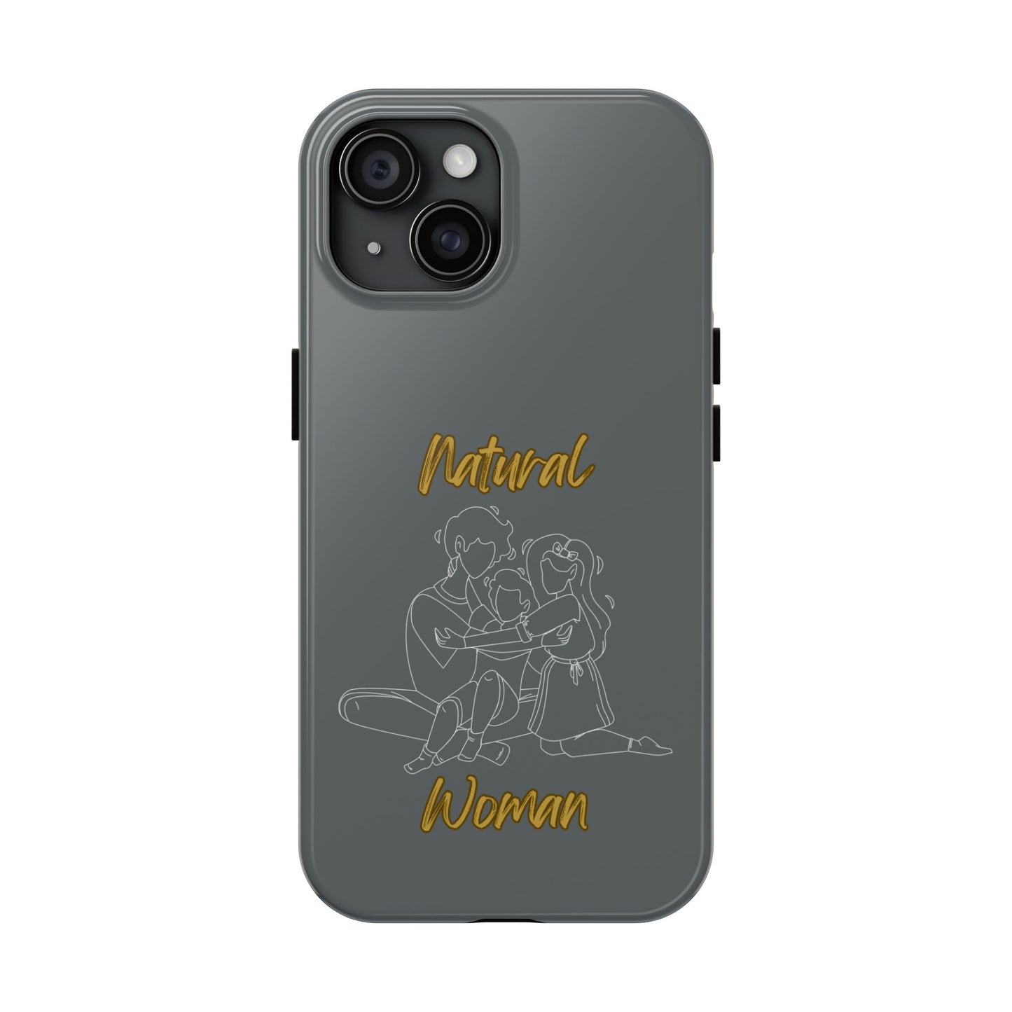 Natural Woman Bear Hugs (WL) Tough Phone Cases DARK GREY