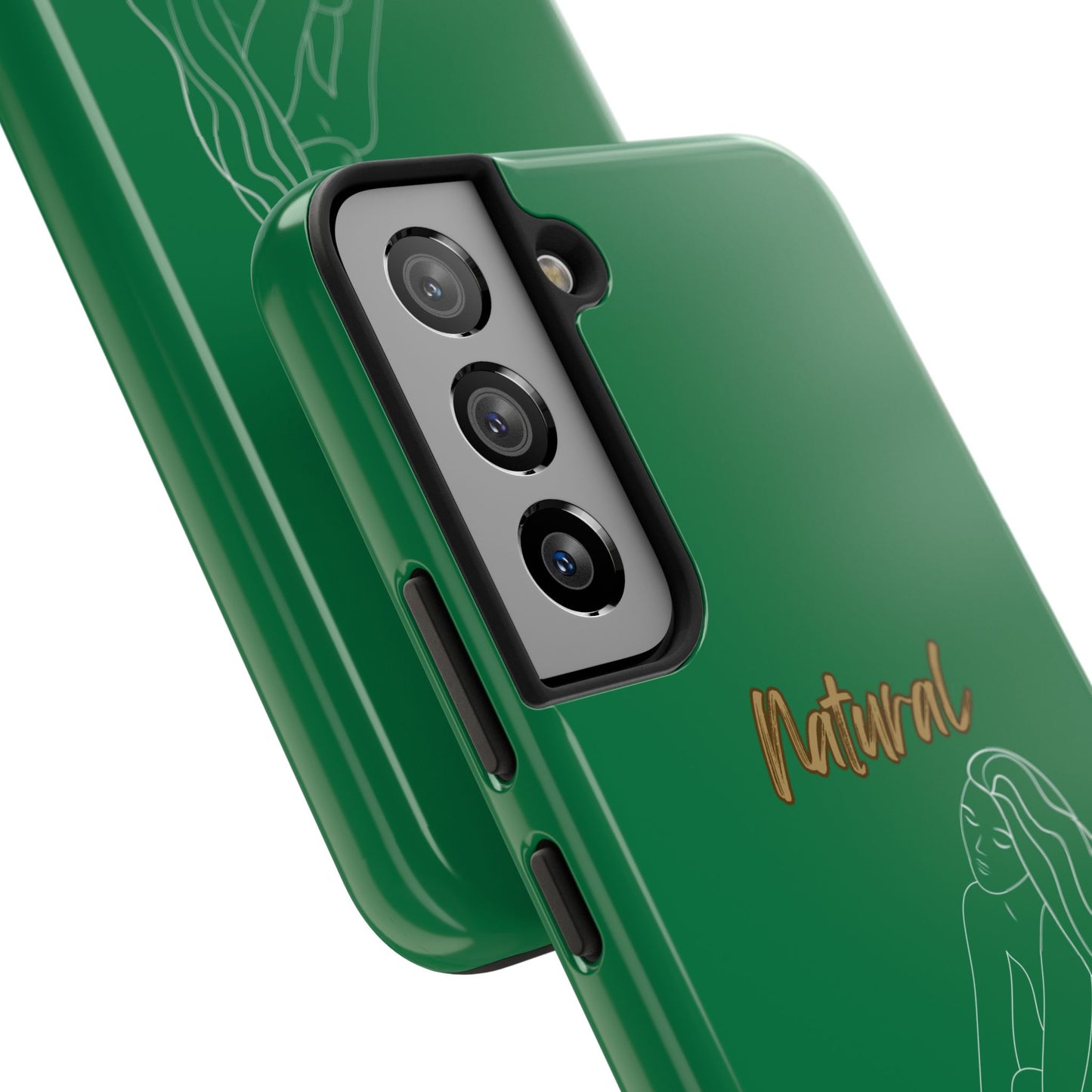 Natural Woman Beauty (WL) Tough Phone Cases DARK GREEN