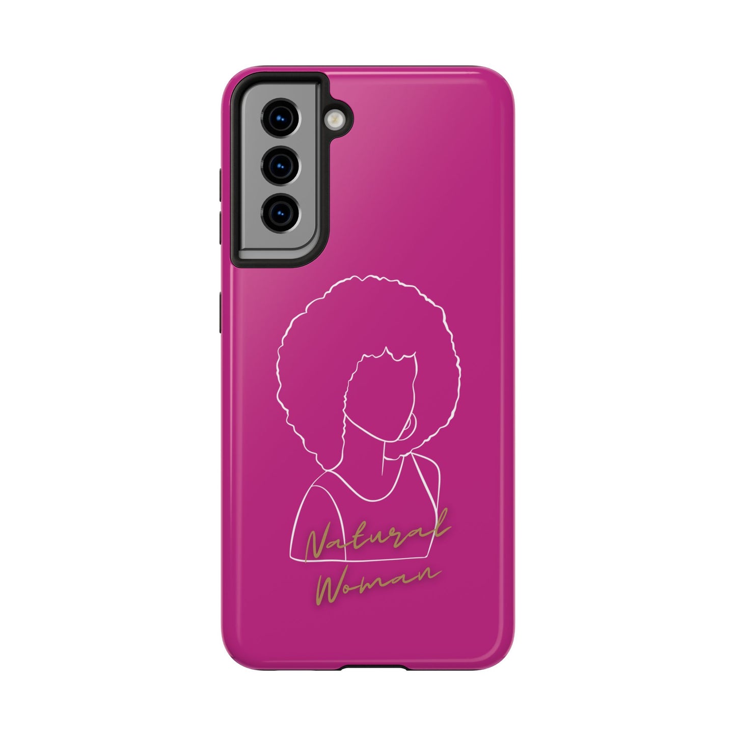 Natural Woman Afro (WL)Tough Phone Cases PINK