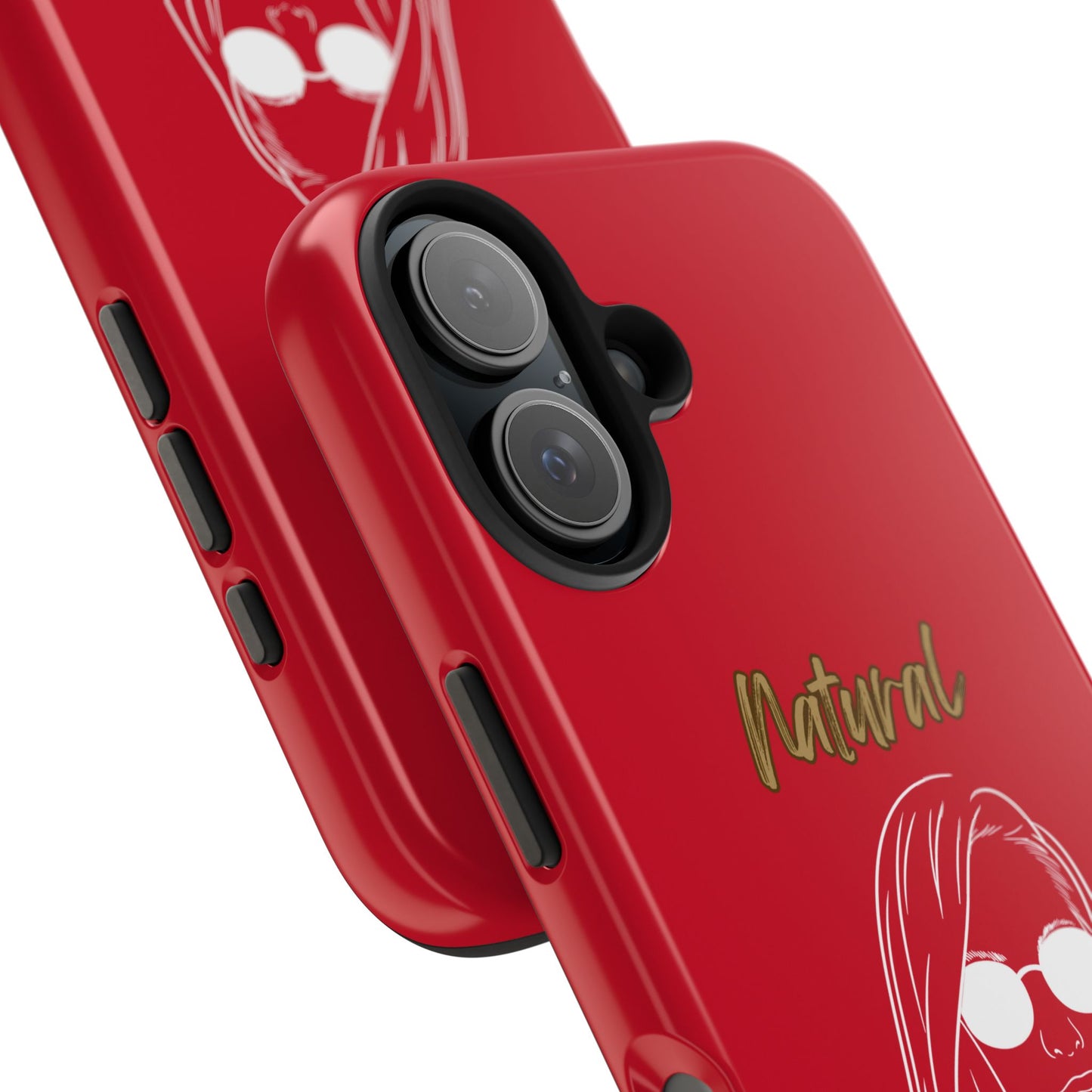 Natural Woman Shades (WL)Tough Phone Cases DARK RED