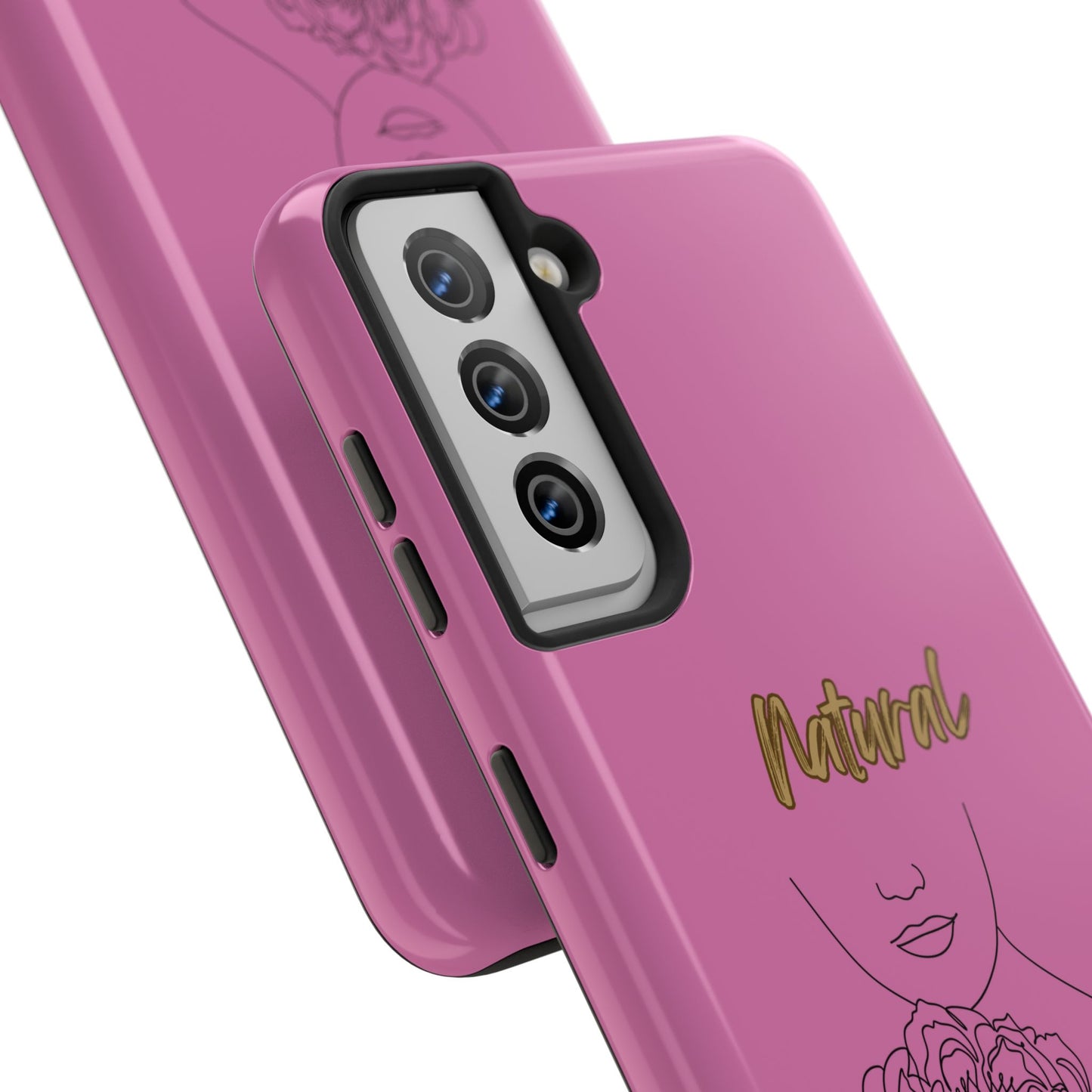 Natural Woman Kissed Flower (BL)Tough Phone Cases LIGHT PINK