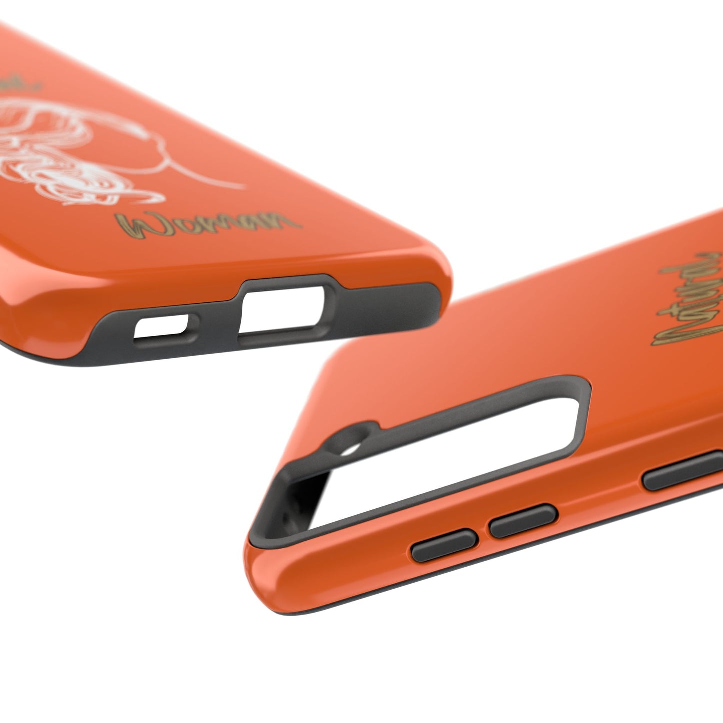 Natural Woman Long Curl (WL)Tough Phone Cases ORANGE