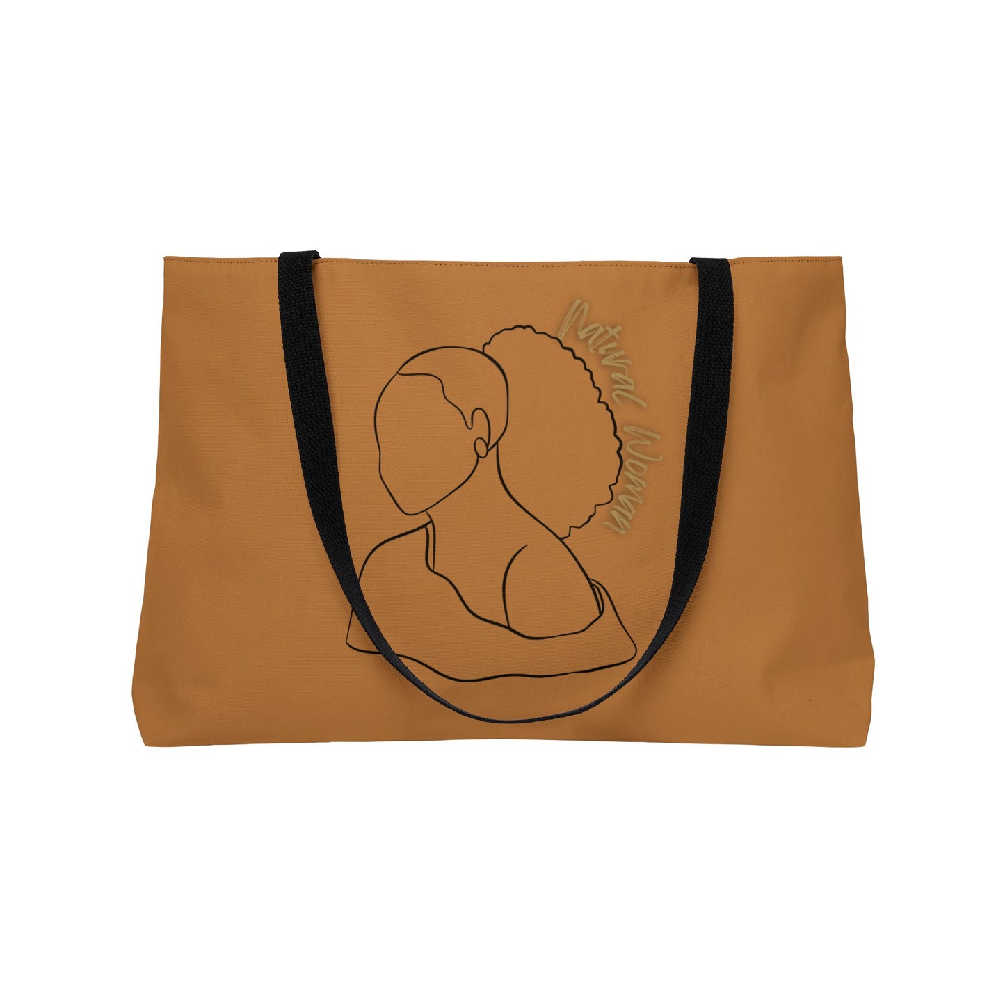 Natural Woman Behind Head (BL) Weekender Tote Bag LIGHT BROWN