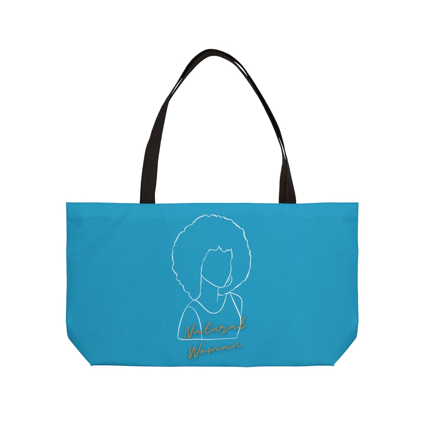 Natural Woman Afro (WL) Weekender Tote Bag TURQUOISE