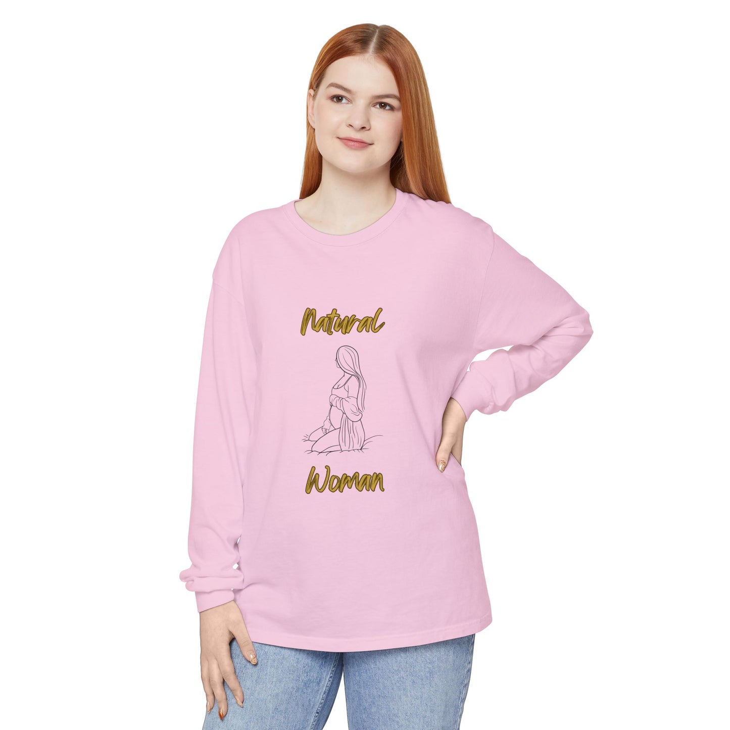 Natural Woman Expecting (BL) Long Sleeve T-Shirt