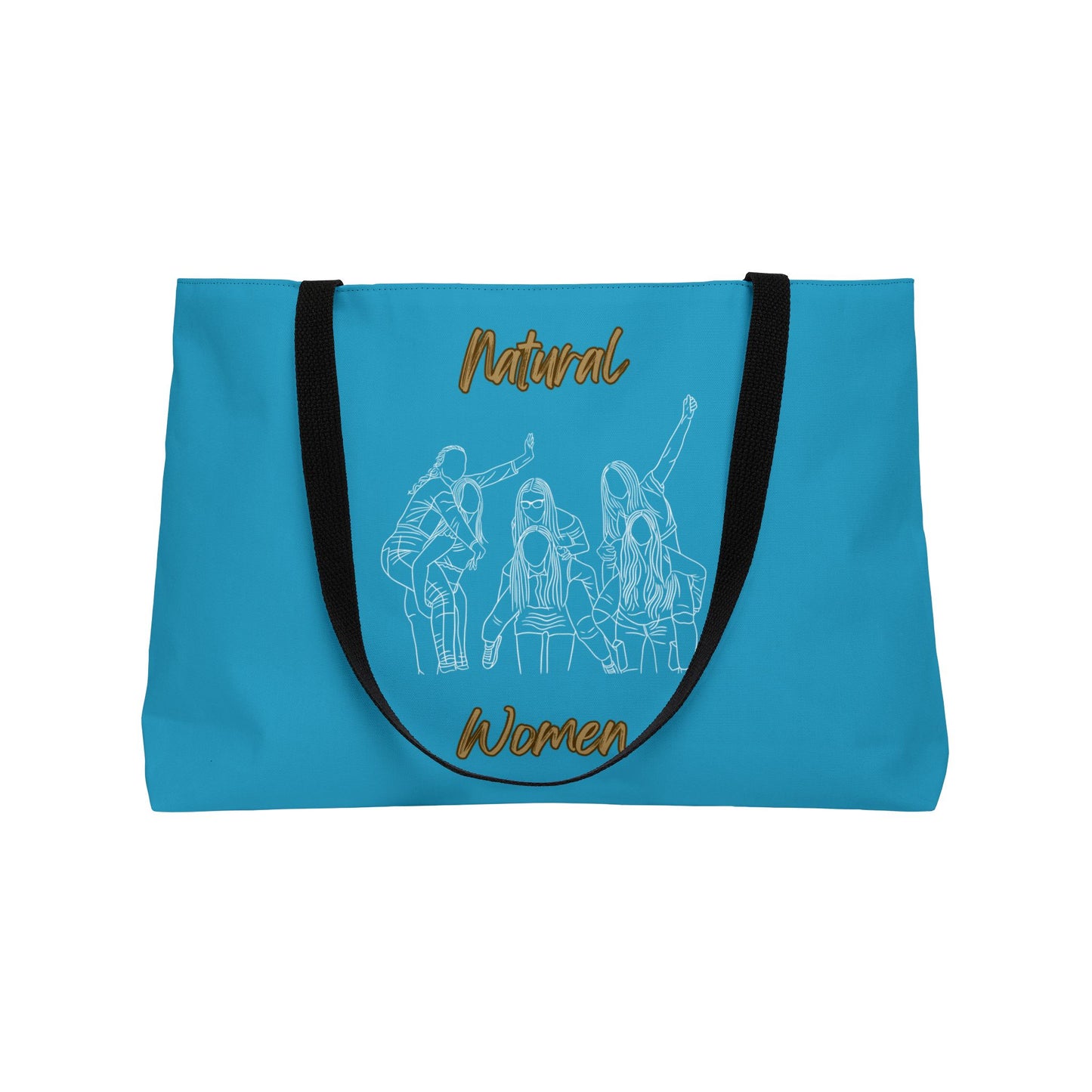 Natural Women Piggy Back (WL) Weekender Tote Bag TURQUOISE