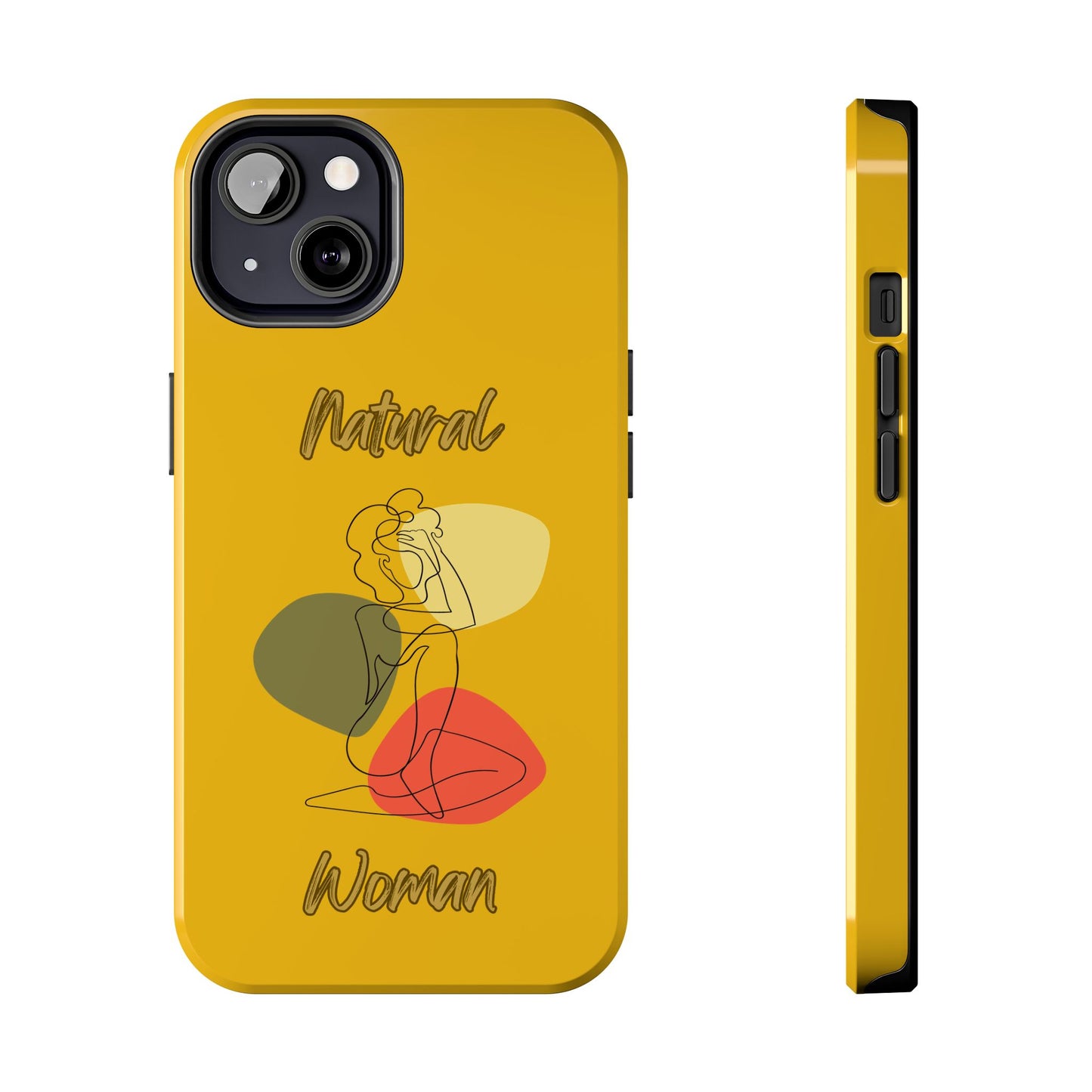 Natural Woman Colorful Pose (BL)Tough Phone Cases YELLOW