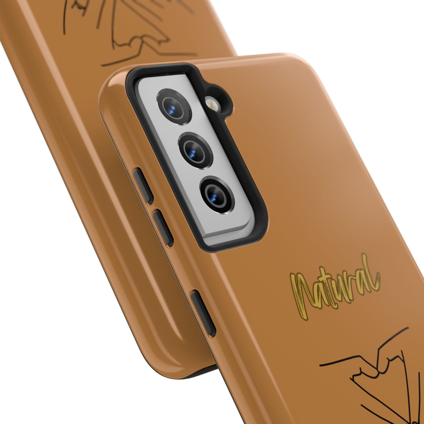 Natural Woman I Love You (BL)Tough Phone Cases LIGHT BROWN