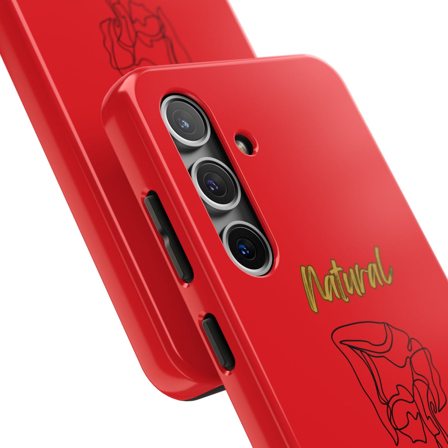 Natural Woman Flexible (BL)Tough Phone Cases RED