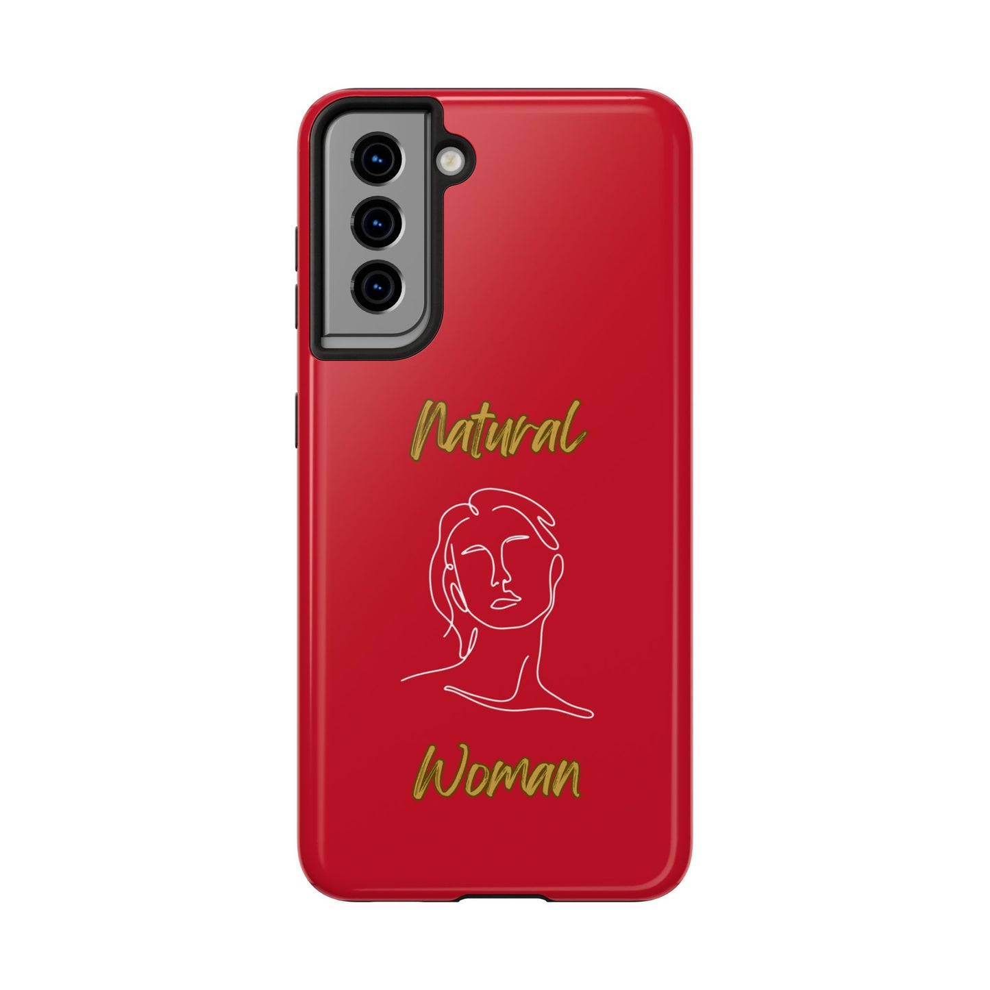 Natural Woman Hello (WL)Tough Phone Cases DARK RED