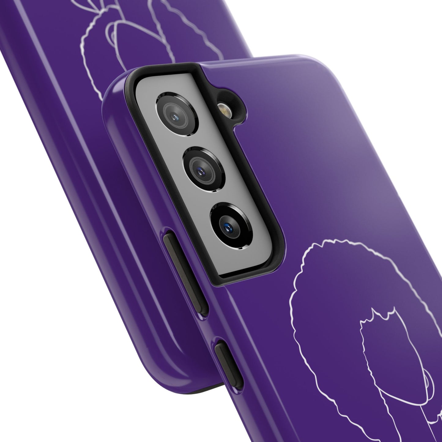 Natural Woman Afro (WL)Tough Phone Cases PURPLE