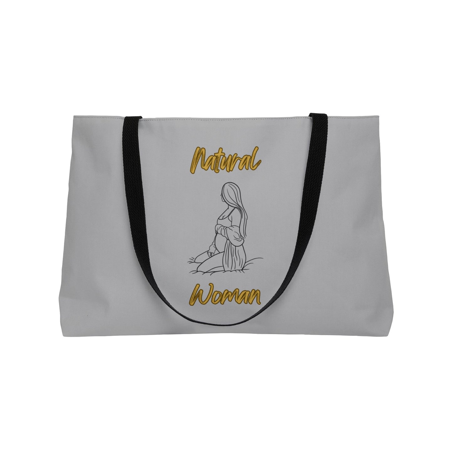 Natural Woman Expecting (BL) Weekender Tote Bag LIGHT GREY