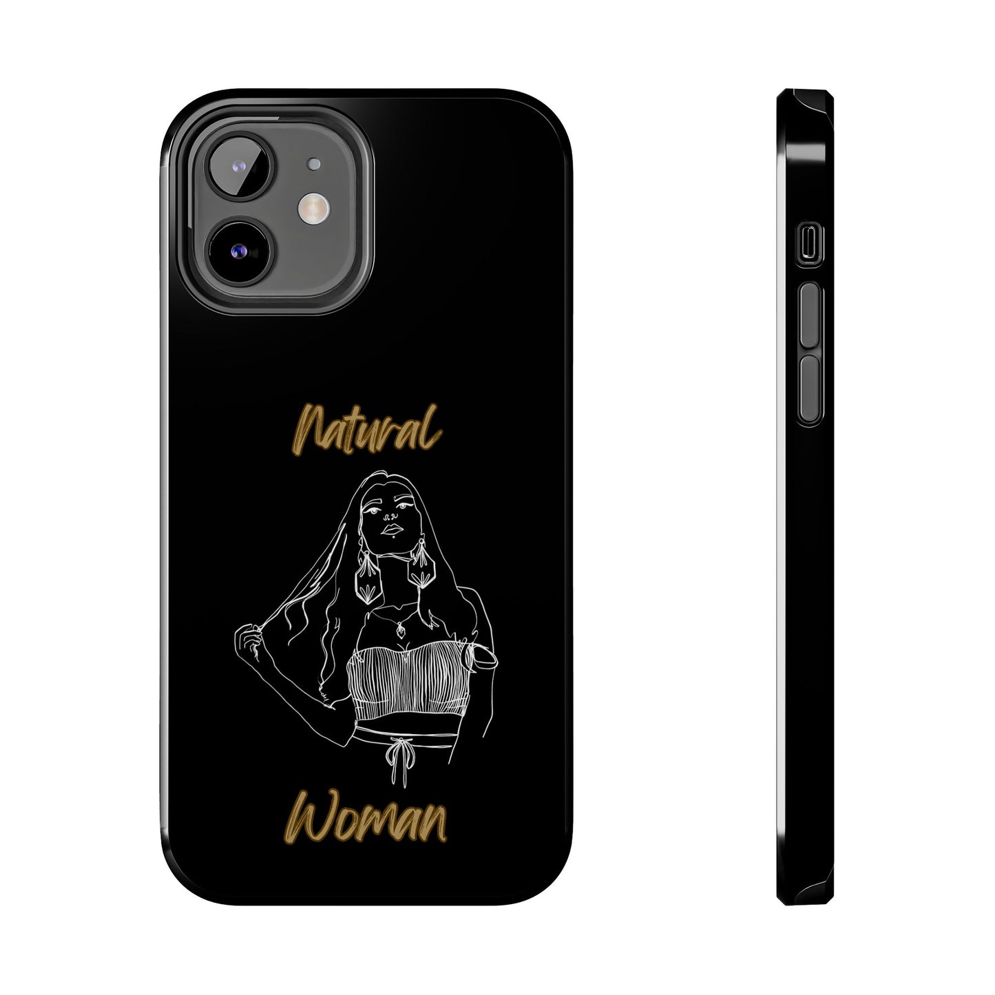 Natural Woman Thinking (WL)Tough Phone Cases BLACK