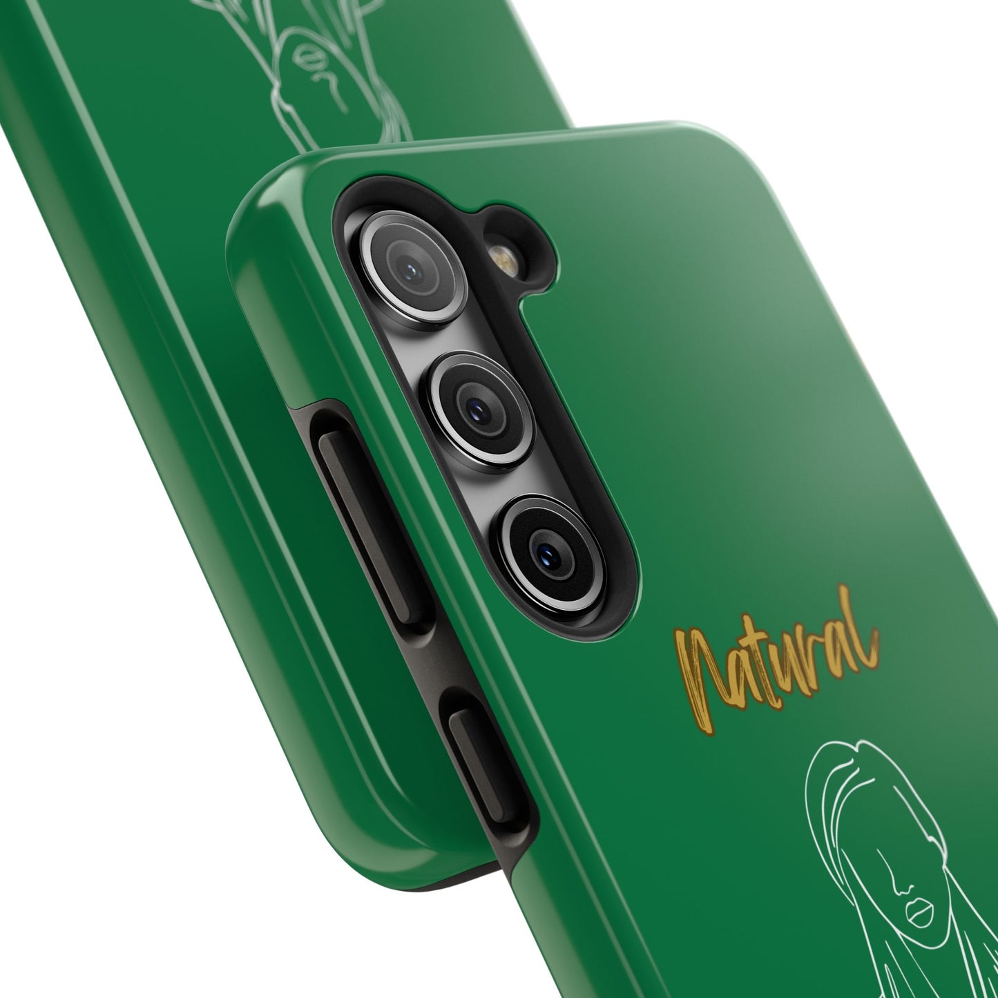 Natural Woman Content (WL)Tough Phone Cases DARK GREEN
