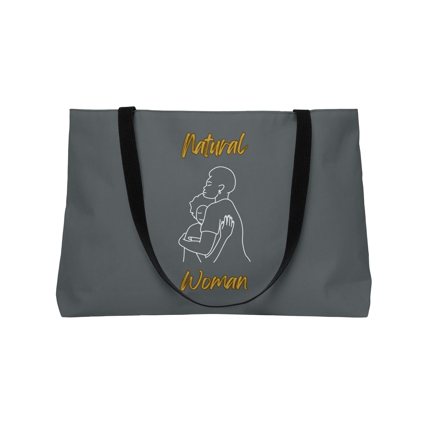 Natural Woman Safe With Momma (WL) Weekender Tote Bag DARK GREY