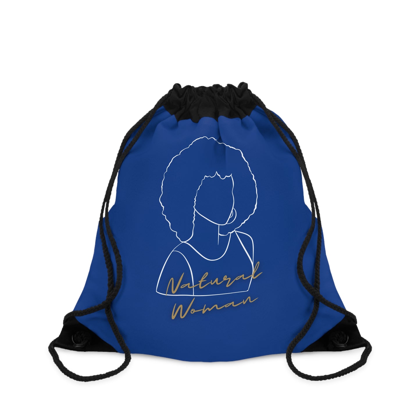 Natural Woman Afro (WL) Drawstring Bag DARK BLUE