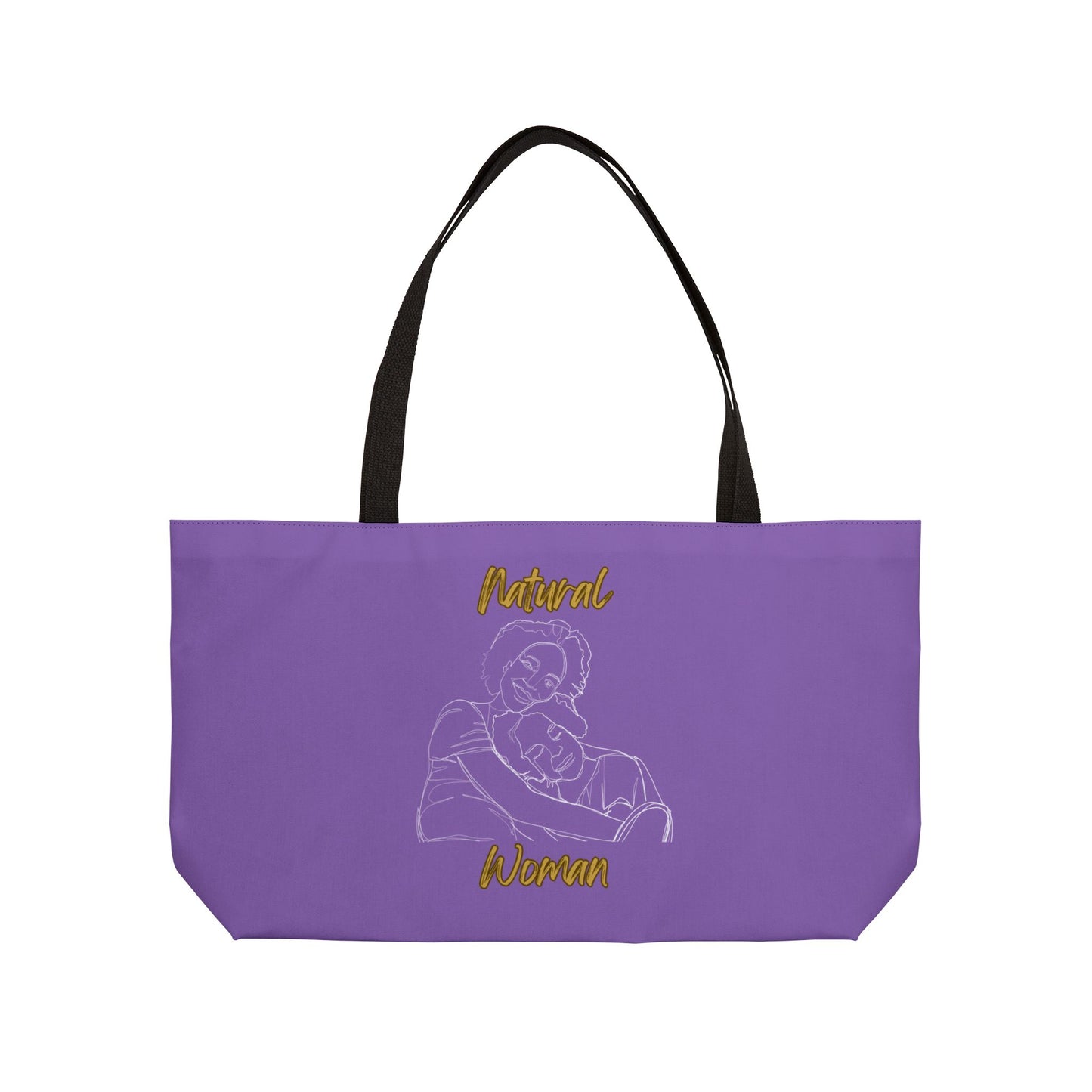 Natural Woman Loving Embrace (WL) Weekender Tote Bag LIGHT PURPLE