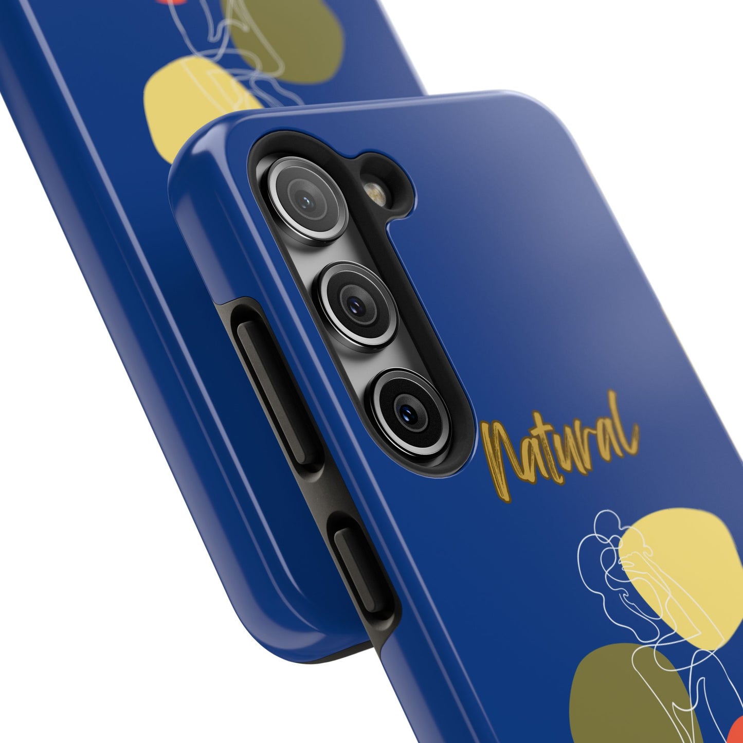 Natural Woman Colorful Pose (WL)Tough Phone Cases DARK BLUE