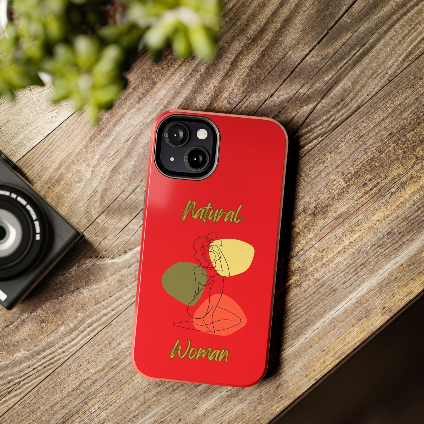 Natural Woman Colorful Pose (BL)Tough Phone Cases RED