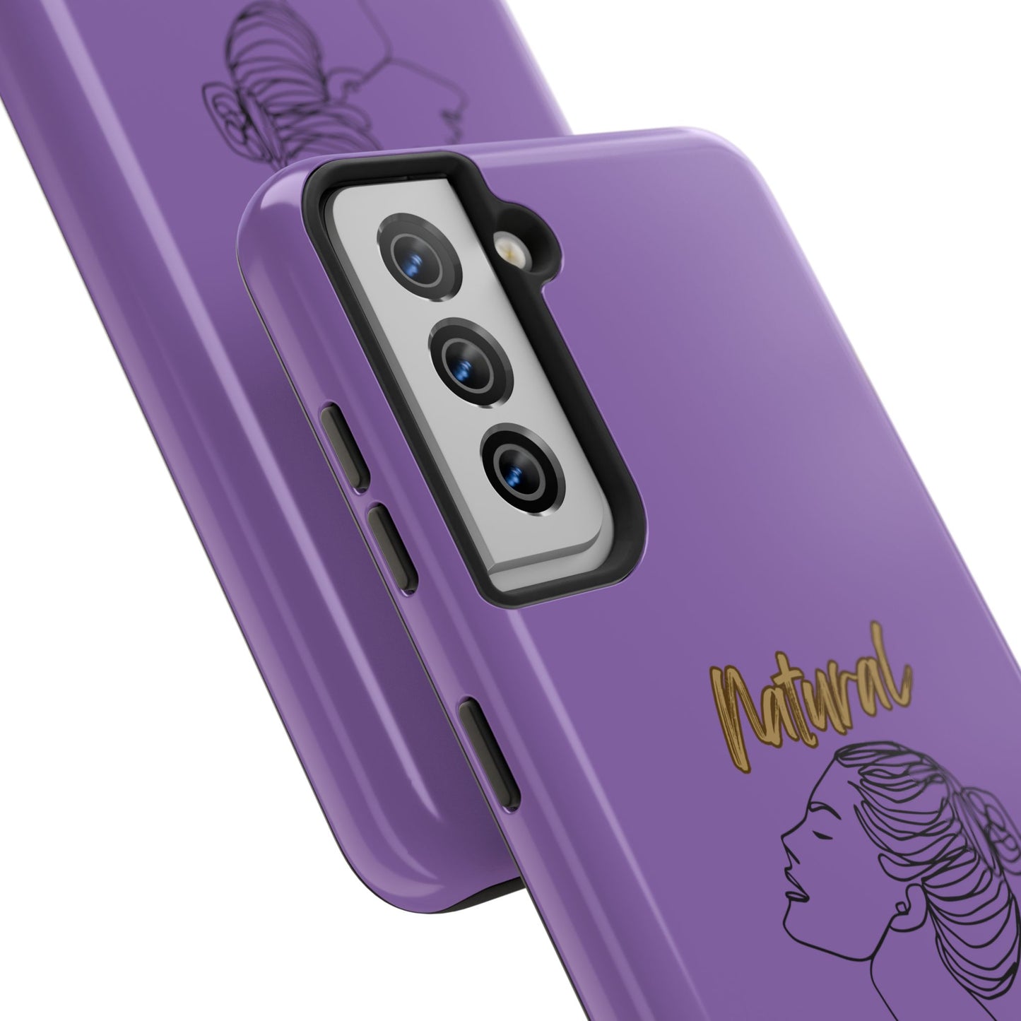Natural Woman Wet Bun (BL) Tough Phone Cases LIGHT PURPLE