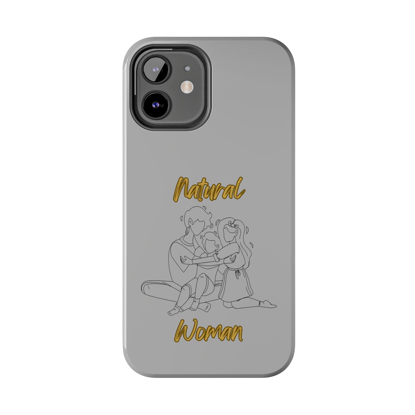 Natural Woman Bear Hugs (BL) Tough Phone Cases LIGHT GREY