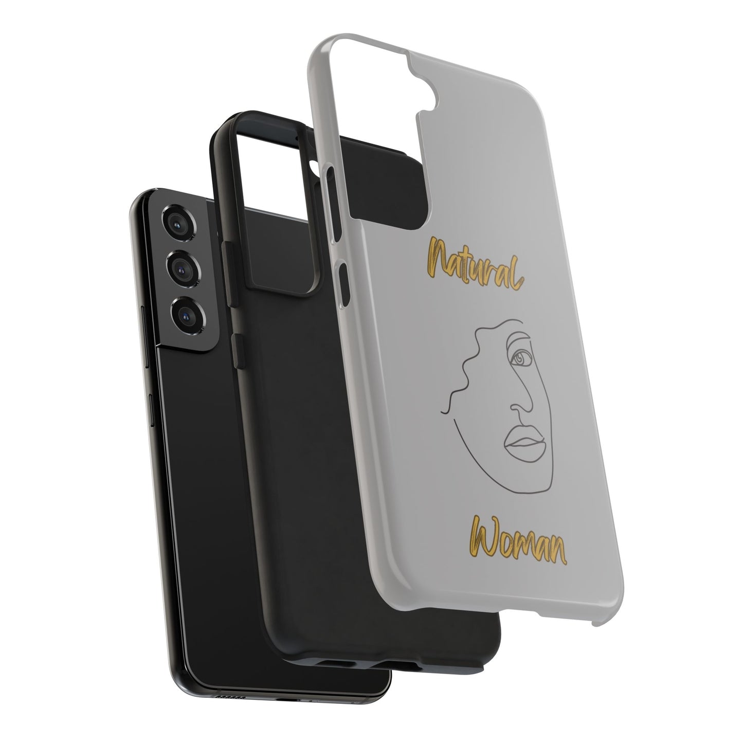 Natural Woman Peekaboo (BL)Tough Phone Cases LIGHT GREY