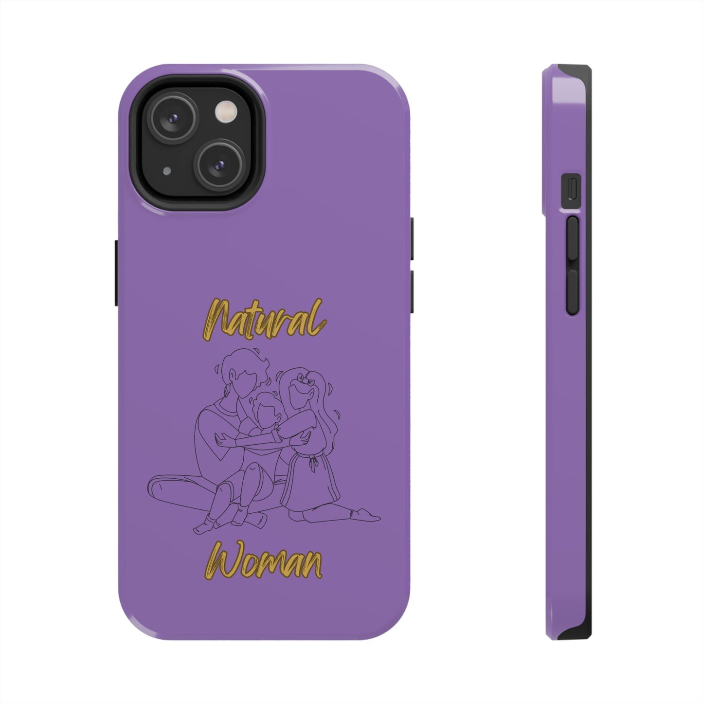 Natural Woman Bear Hugs (BL) Tough Phone Cases LIGHT PURPLE