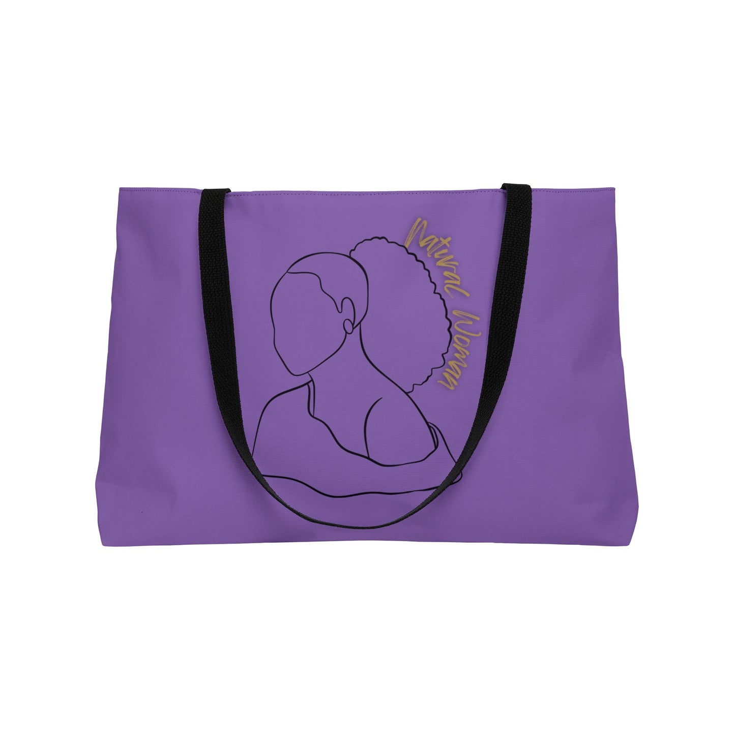 Natural Woman Behind Head (BL) Weekender Tote Bag LIGHT PURPLE