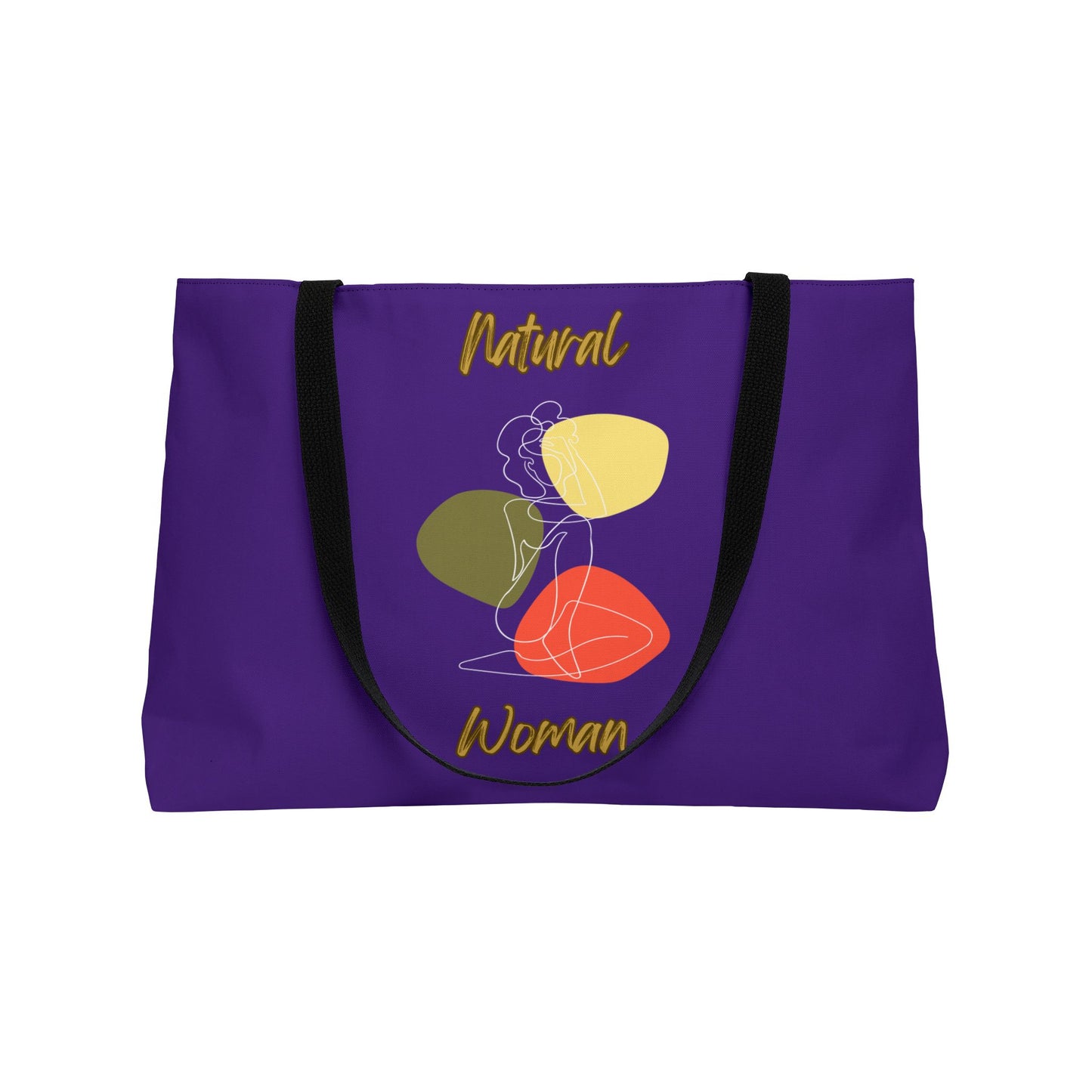 Natural Woman Colorful Pose (WL) Weekender Tote Bag PURPLE
