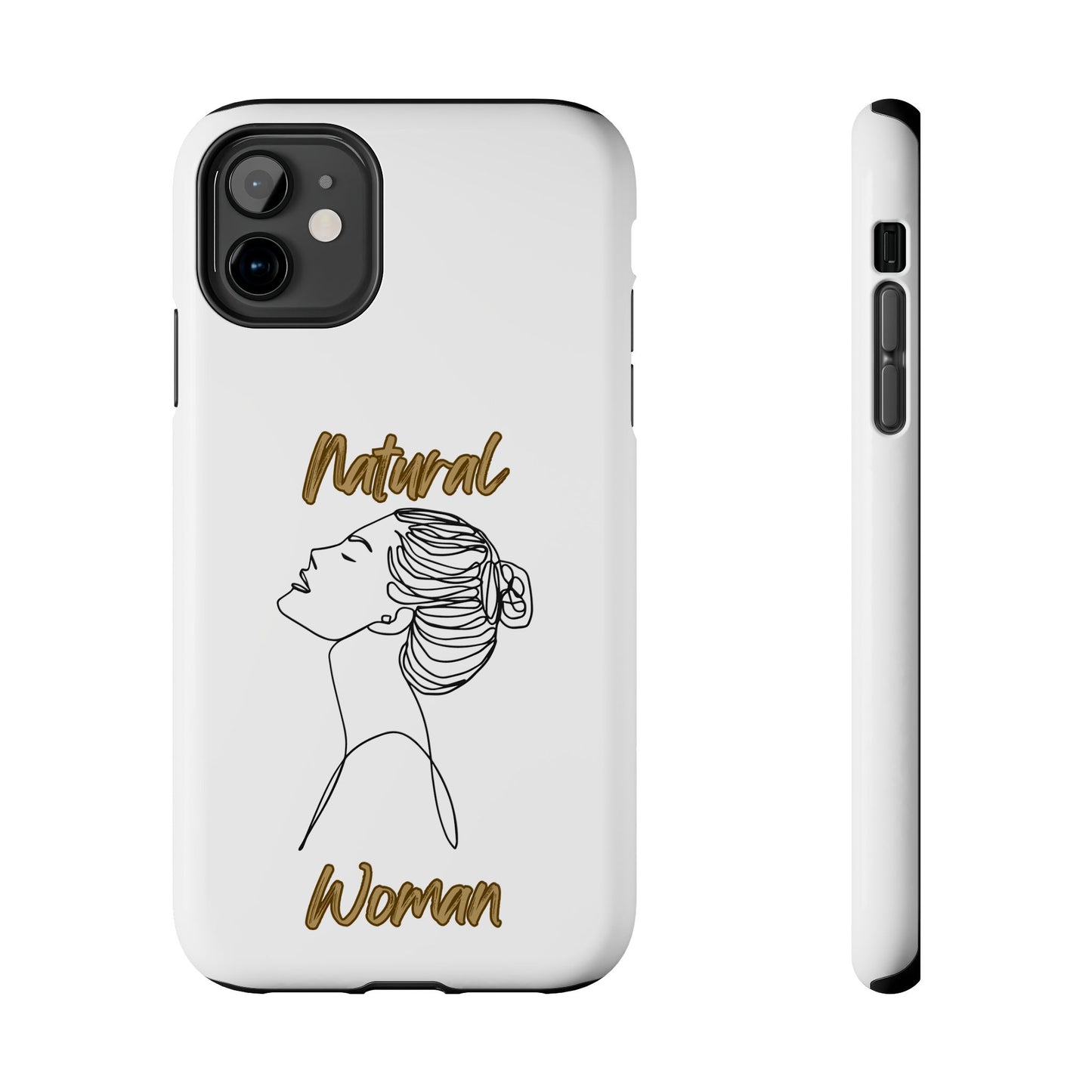 Natural Woman Wet Bun (BL) Tough Phone Cases WHITE