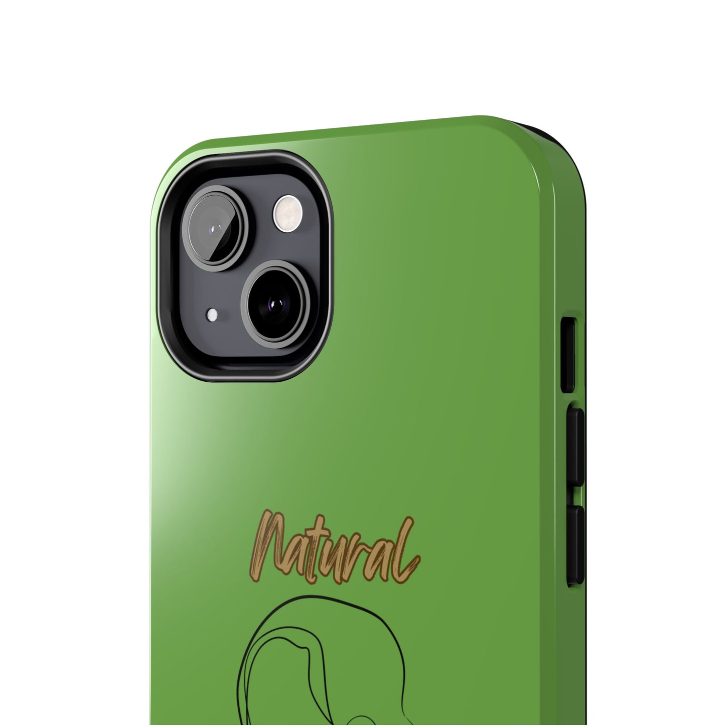 Natural Woman Hanging Hair (BL) Tough Phone Cases GREEN