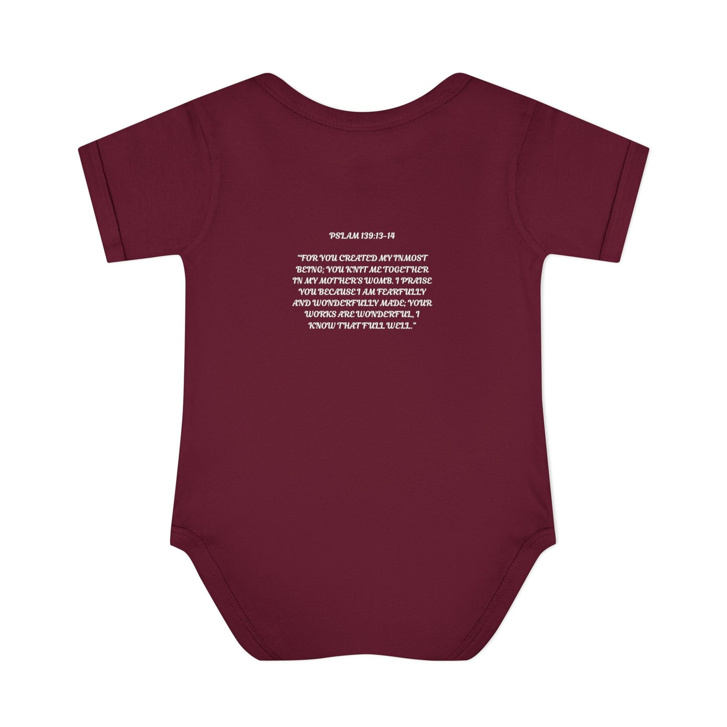Kingdom Kids Infant Bodysuit - Psalm 139: 13-14