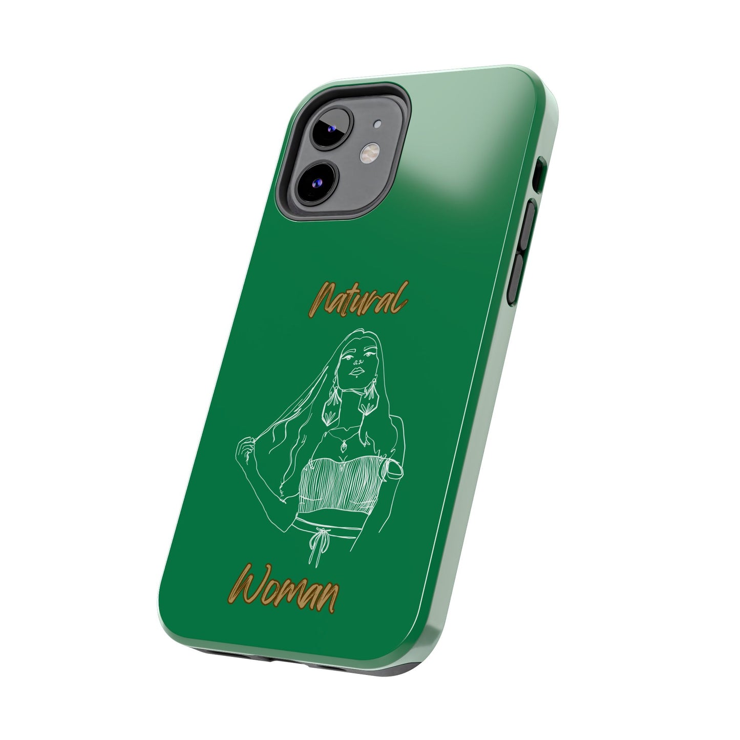 Natural Woman Thinking (WL)Tough Phone Cases DARK GREEN