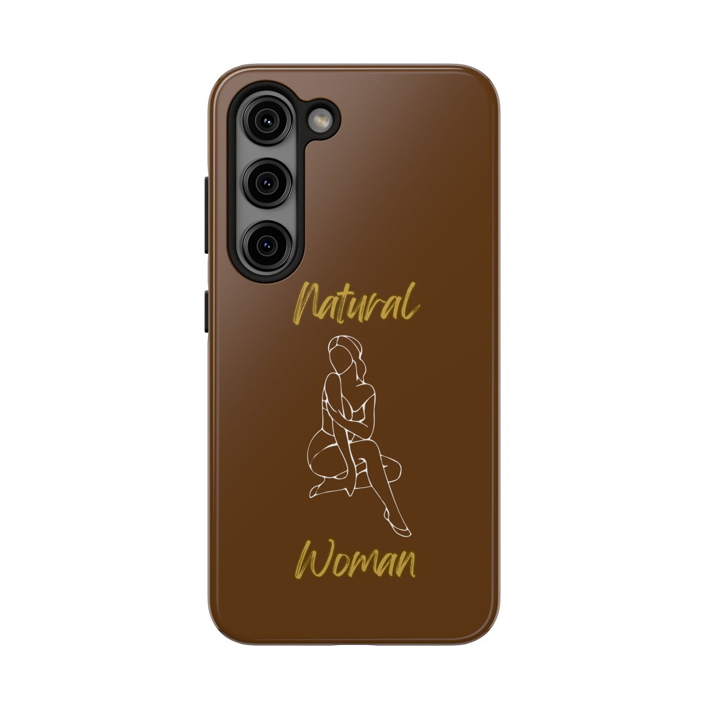 Natural Woman Shoulder Action (WL)Tough Phone Cases BROWN