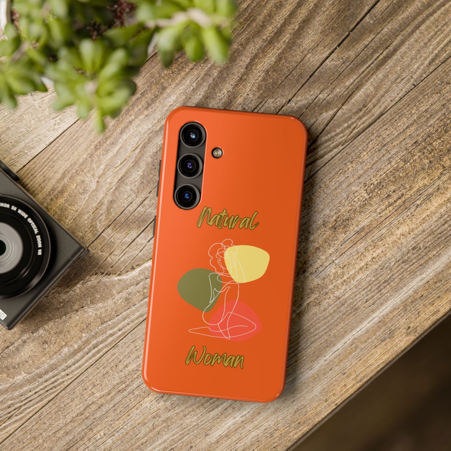Natural Woman Colorful Pose (WL)Tough Phone Cases ORANGE