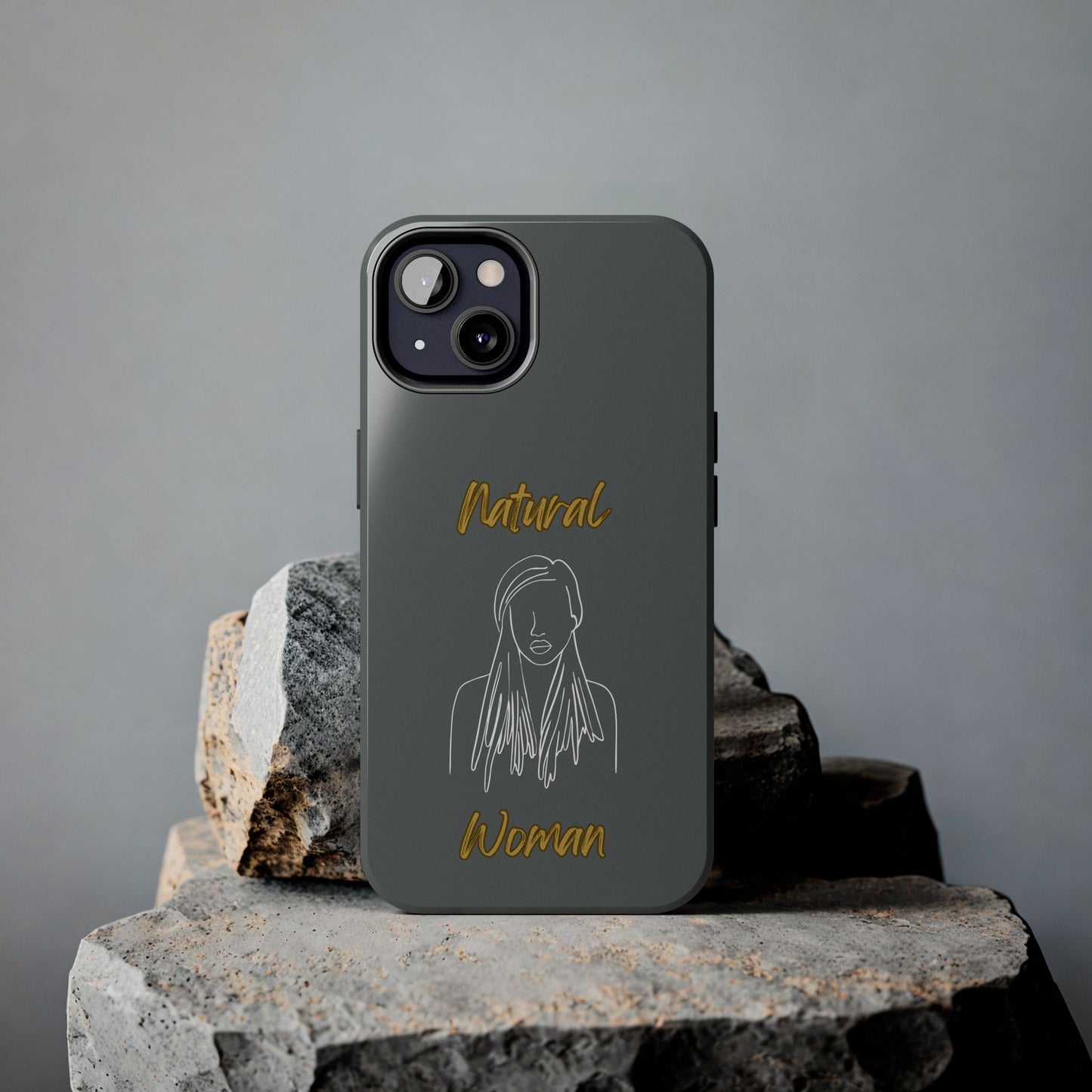 Natural Woman Content (WL)Tough Phone Cases DARK GREY
