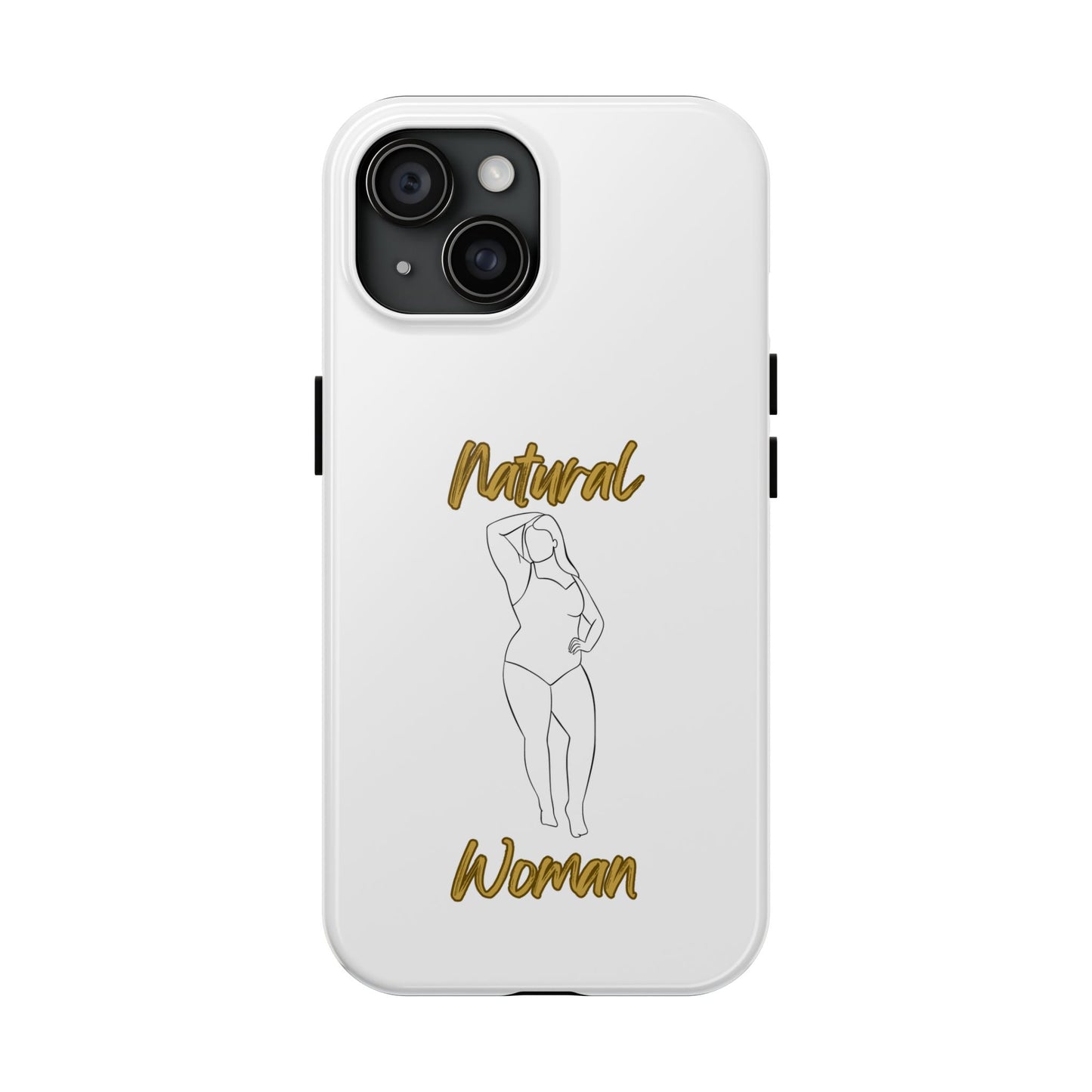 Natural Woman Looking Good (BL)Tough Phone Cases WHITE