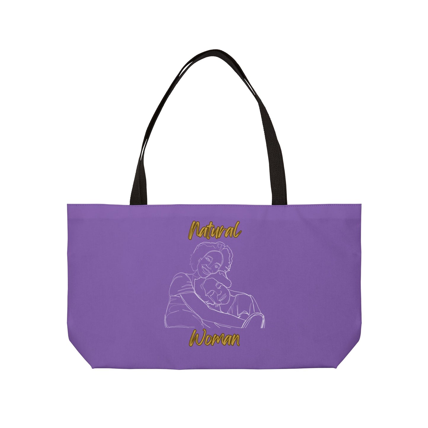 Natural Woman Loving Embrace (WL) Weekender Tote Bag LIGHT PURPLE