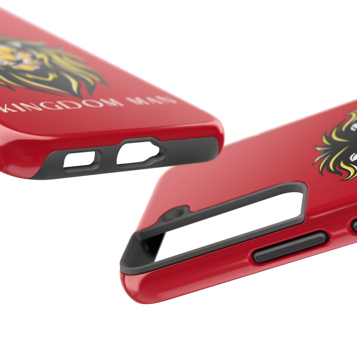 Kingdom Man (White-Gold Label) Tough Phone Case DARK RED