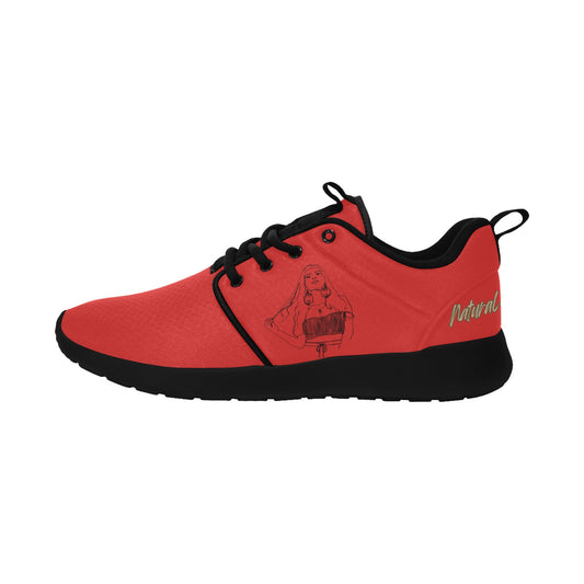 Natural Woman THINKING (BL) RED w/ Black Sole Sneakers