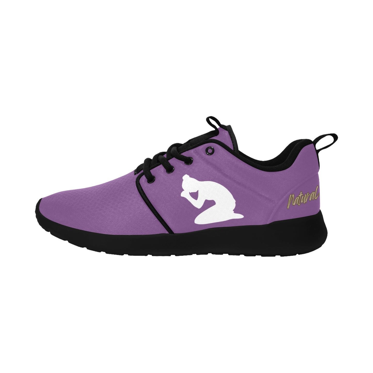 Natural Woman PRAY (WL) PURPLE w/ Black Sole Sneakers