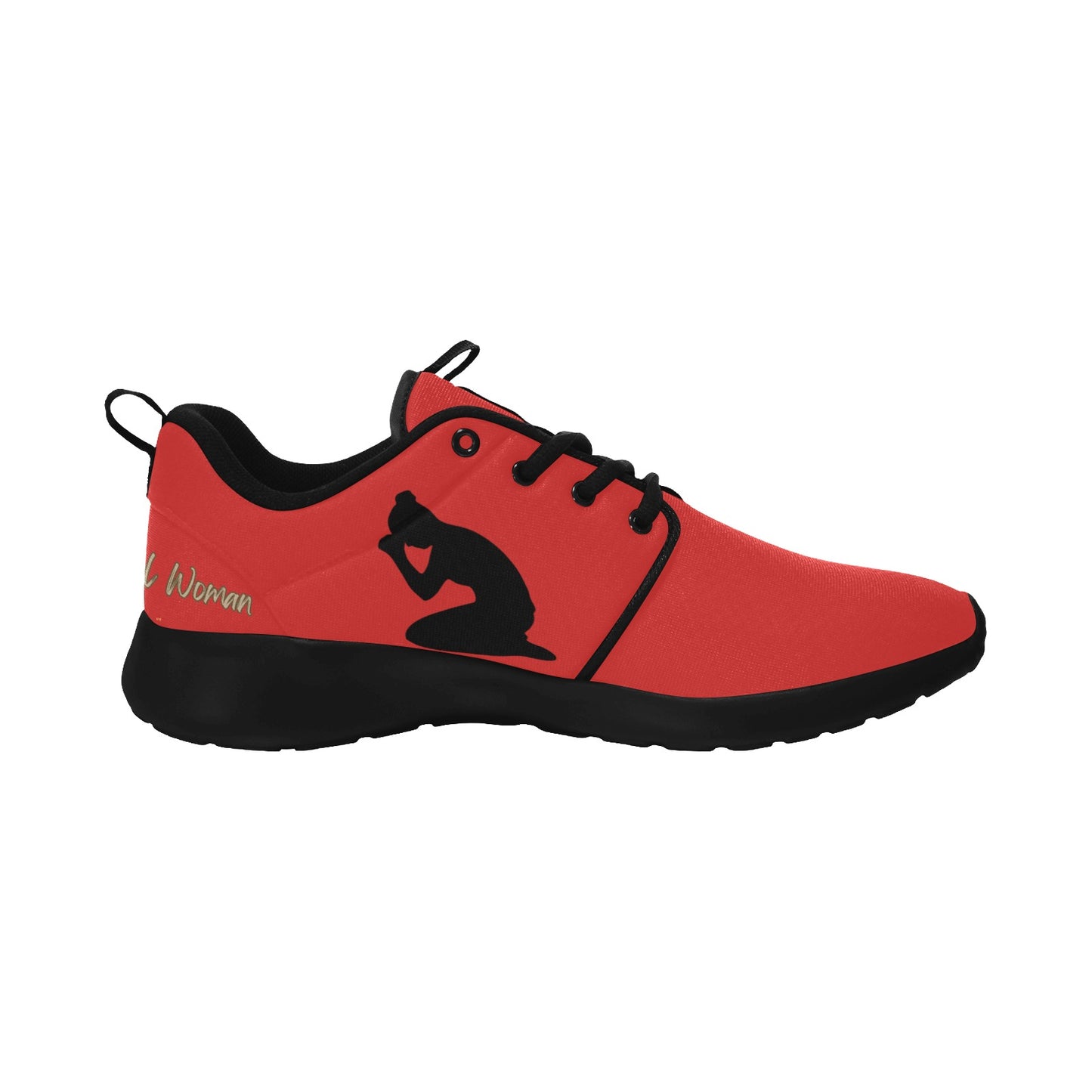 Natural Woman PRAY (BL) RED w/ Black Sole Sneakers