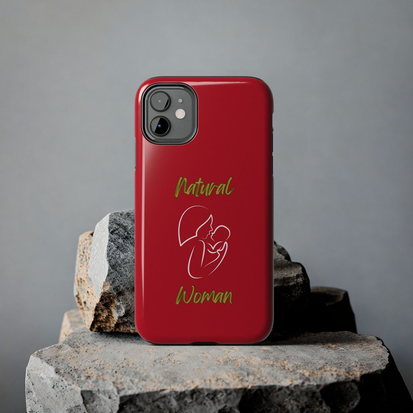 Natural Woman Long Awaited (WL)Tough Phone Cases DARK RED