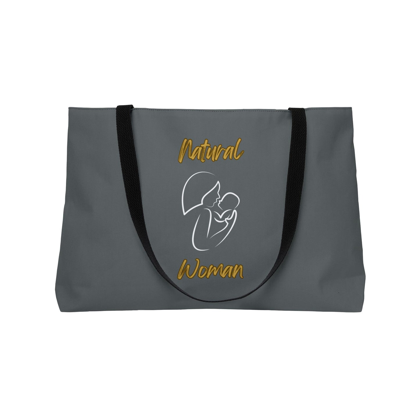 Natural Woman Long Awaited (WL) Weekender Tote Bag DARK GREY