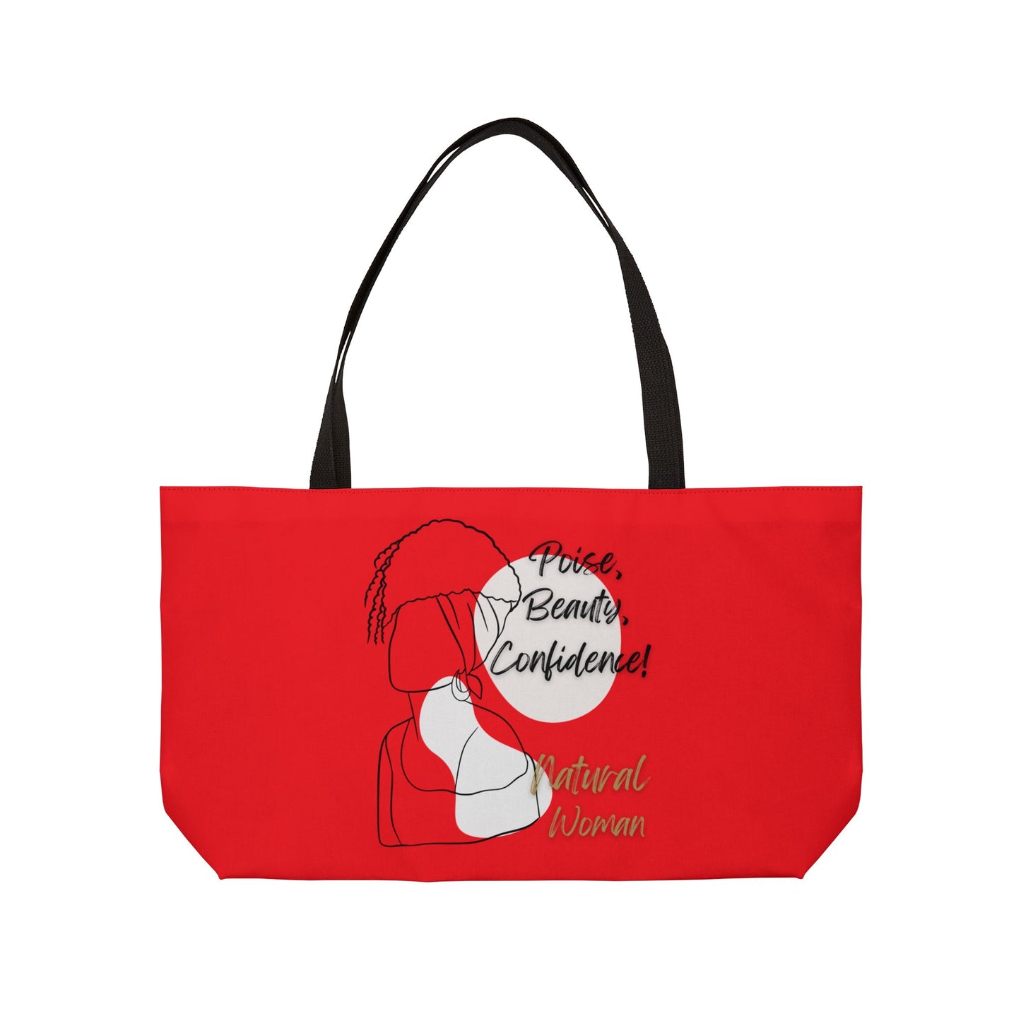 Natural Woman Puff (BL) Weekender Tote Bag RED