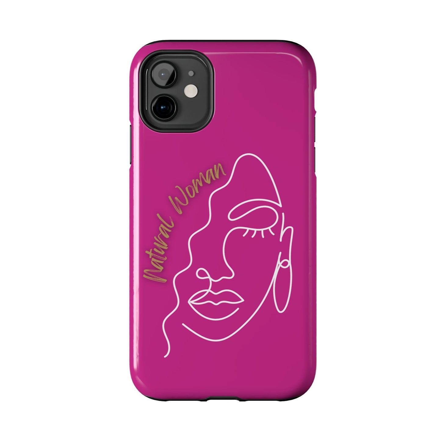 Natural Woman Half Face (WL)Tough Phone Case PINK